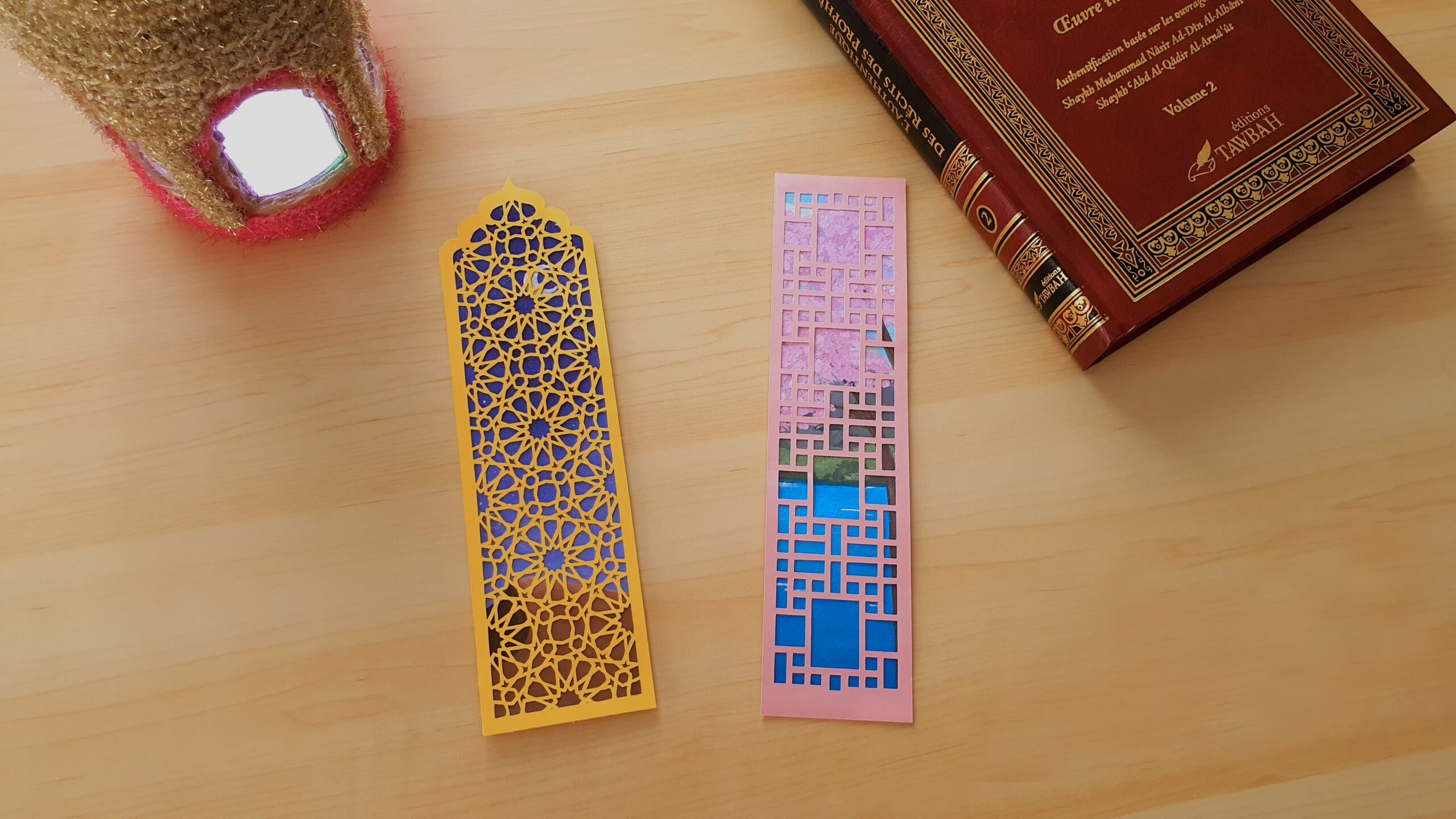 DIY Bookmarks Arabic and Japanese windows motif