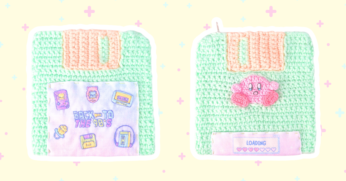 Crochet Floppy Disk Wallet : A Nostalgic and Fun Project