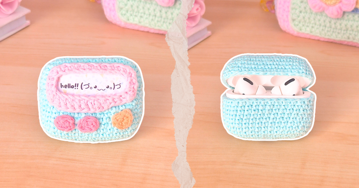 Crochet Airpods Case Pattern – Fun & Unique 90s Pager Style