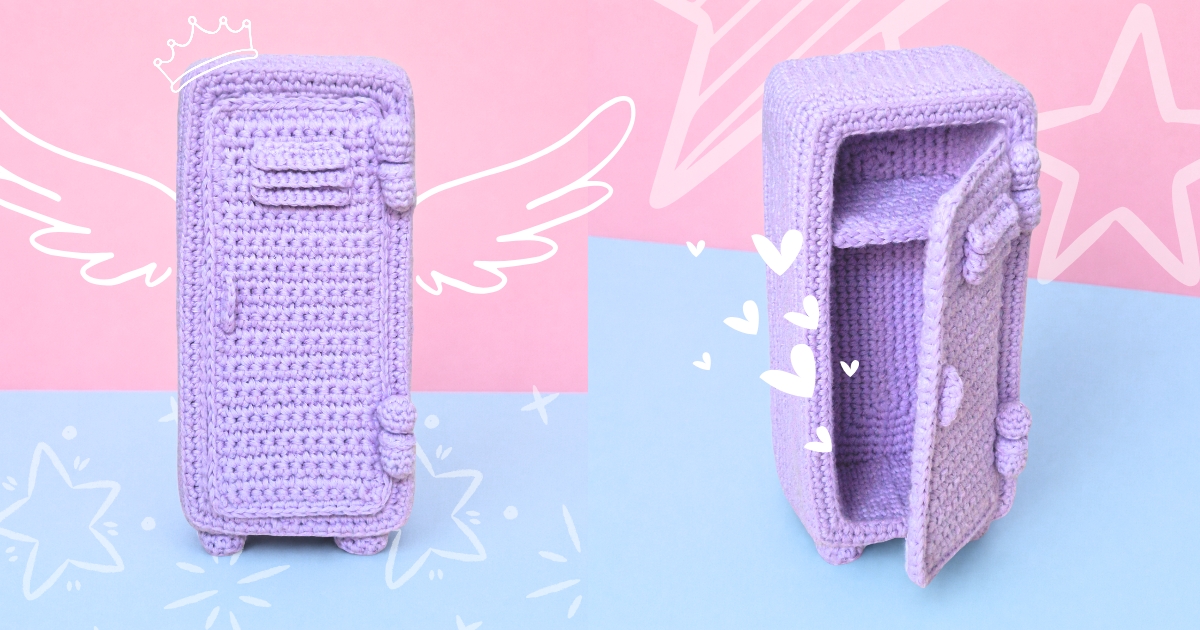 Crochet Locker Pattern – Mini & Cute Desk Organizer