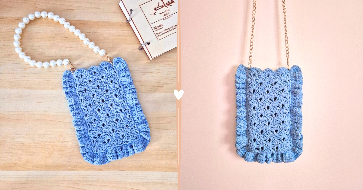 Coquette Crochet Phone Bag Pattern – Feminine & Chic Phone Purse